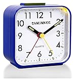 Sveglia BAMBINO A BATTERIA A POTELLATA ANTINO ARMINAZIONI ANALIGA NON TOLETTING SVEGLIA SENTIENTE CON LUMINOSA LARGO DISPLAY SNOOZE Funzione luce for camera da letto ufficio pesante traversine ( Color