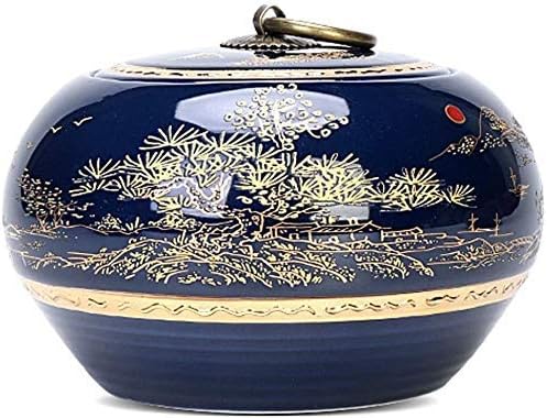Funeral Urn Urns For Ashes Adult Mum Garden Planters Personalised Display Burial Urn At Home Or In Niche At Columbarium Gold Painting Process Palace Style Applique Landscape Coppe,commemorate