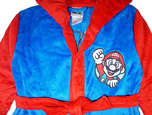 SUPER MARIO Little/Big Boys' Soft Hooded Fleece Sleepwear Bathrobe - Plush Robe for Kids2