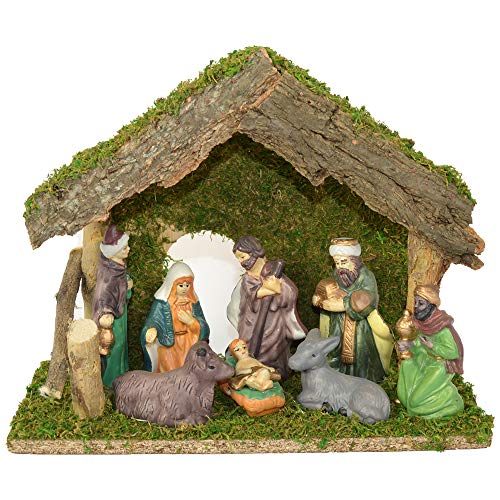 Aurora Store Capanna PRESEPE di Natale Completa di...