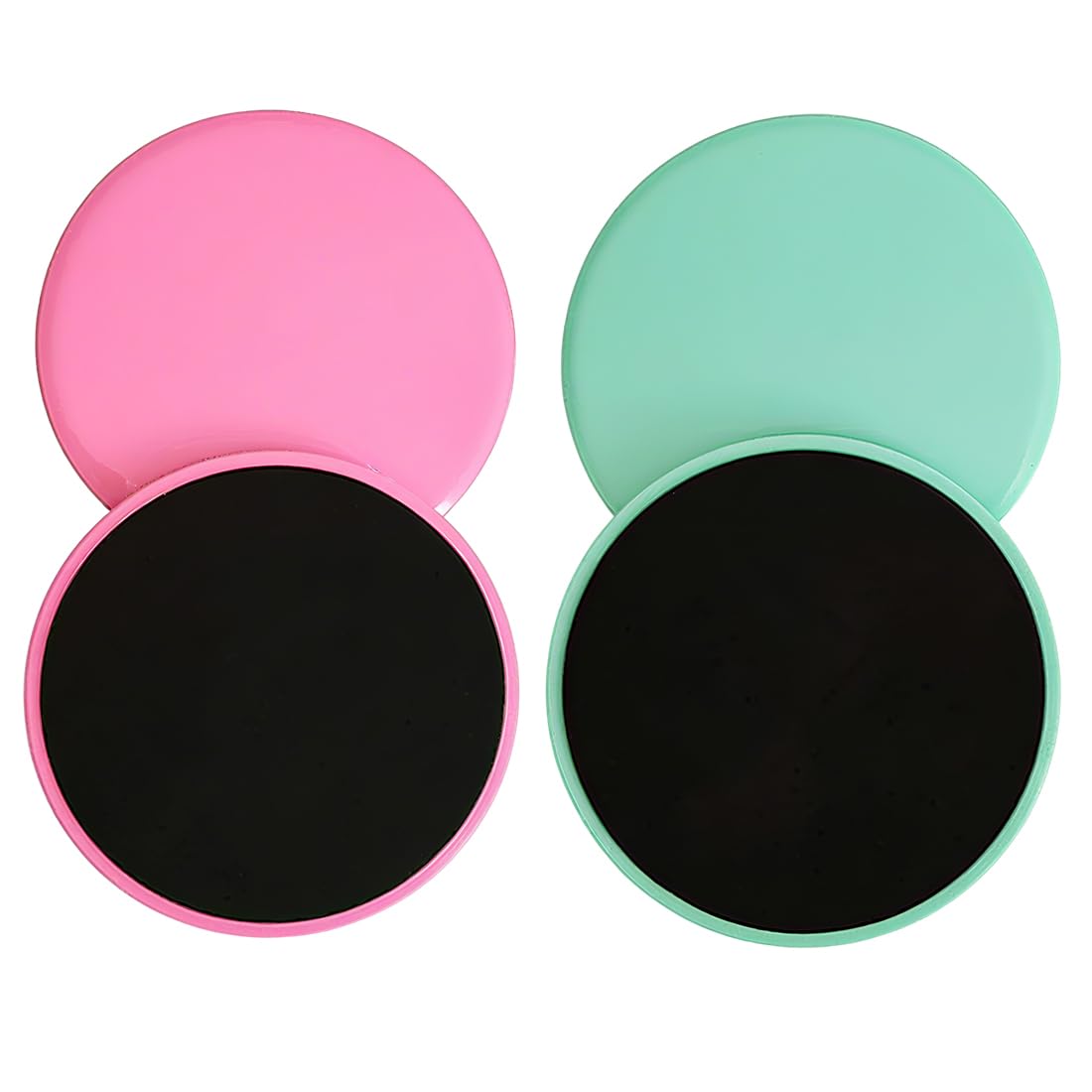 4 Stück Sliders Fitness Core Sliders Doppelseitige Gliding Discs Gleitscheiben Sport Handstand Blöcke Doppelseitige Gliding Discs Exercise Slider für Hause Gym Training Bauch Workouts(Pink,Green)