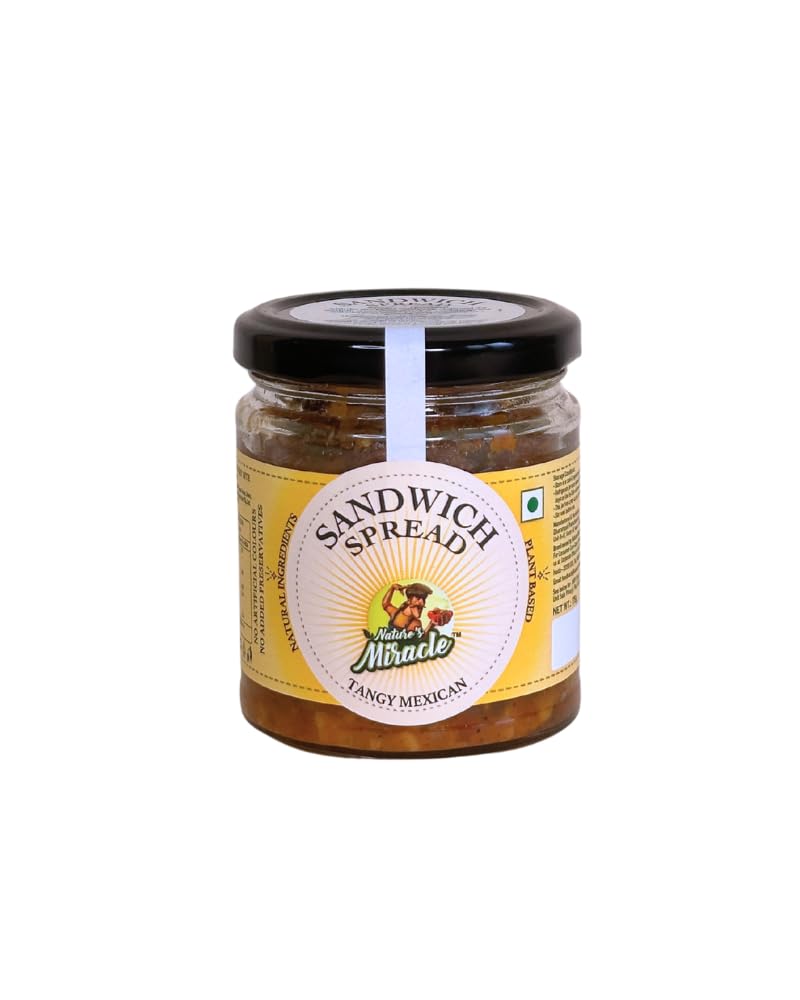 NATURES MIRACLE Sandwich Spread-Mexican Jar Ready To Eat With Natural Ingredients-175 Gram-image-49