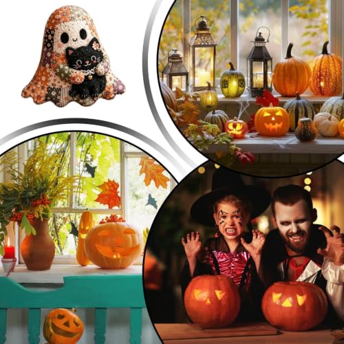 Kit costura fantasma DIY, muñeca artesanal de Halloween para principiantes 4