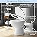 Simple Projec 600w Macerating Toilet System, Silent & Powerful Upflush Toilet for Basement, Upflow Toilets Included Macerator Pump with Ac Vent & 4 Water Inltes For Bathroom- 2-piece Kit