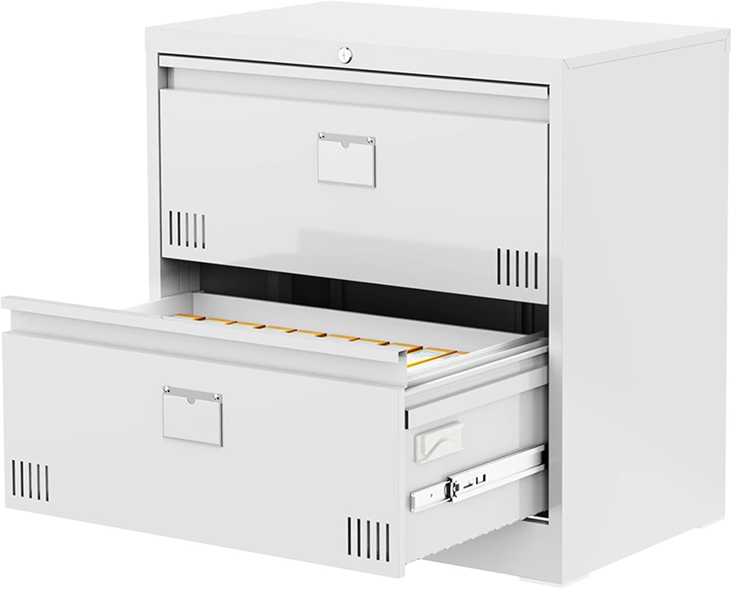 Topkey 2 Drawer Lateral File with Lock, Metal