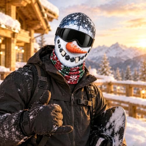 Christmas Masks for Adults Realistic 3D Printed Balaclava Old Man Ski Mask - image 5