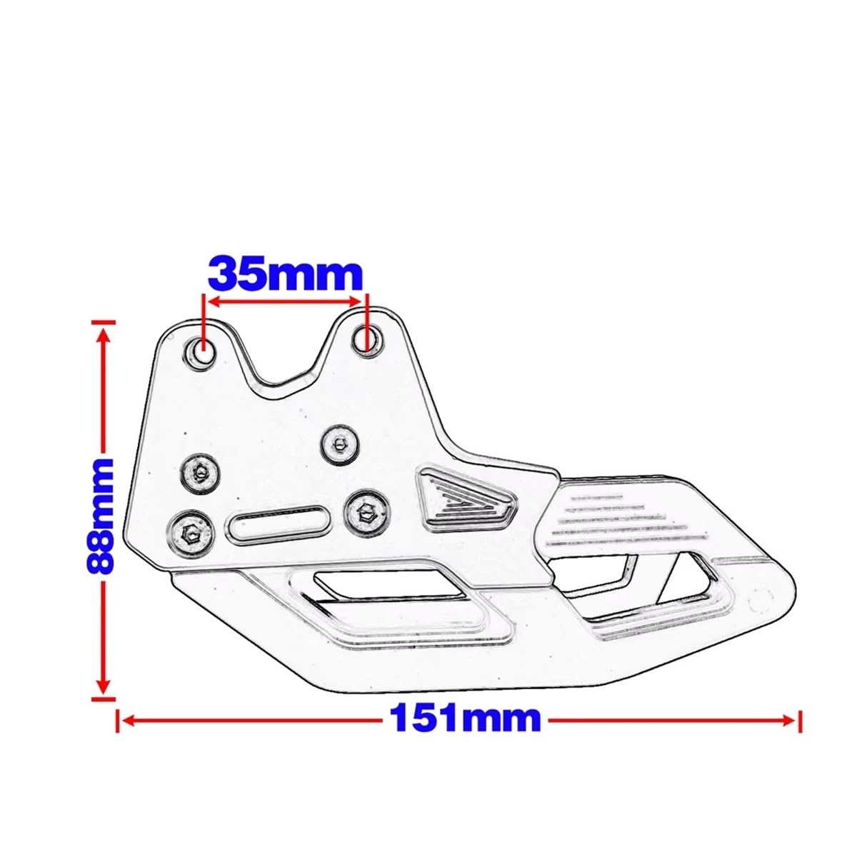 Guía Protectora De Cadena Trasera para CRF150F 2003-2017 para CRF230F para CRF250F Accesorios Motocicleta Guía Y Tensor