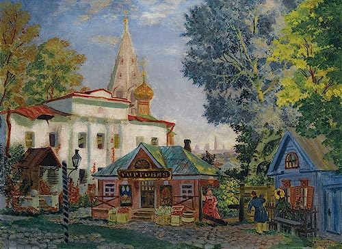 Impression d'affiches portrait d'art Boris Mikhailovich Kustodiev affiche toile 60x90cm