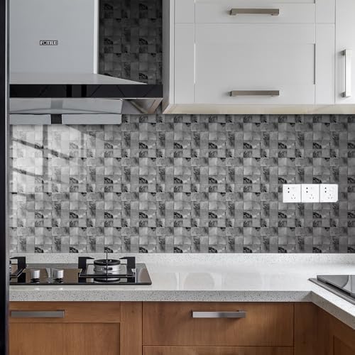 20pcs Green Victorian Tile Stickers, Kitchen Bathroom Wall Tile Stickers Peel and Stick on Tile