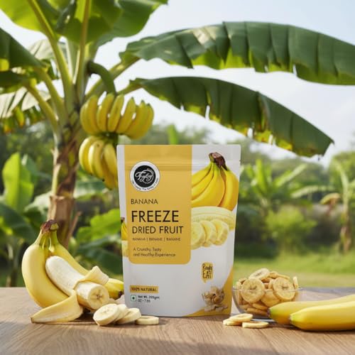 Image of FzyEzy Freeze-Dried Fruit Snacks - 100% Natural, Crunchy & Healthy Real Fruit Bites | No Sugar, No Preservatives | Gluten-Free, Vegan Snack | Travel Friendly | Assorted Fruits Pack (20gm)