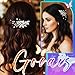Gorais Bride Wedding Hair Vine Pearl Bridal Headpieces Leaf Hair Accessories for Women and Girls