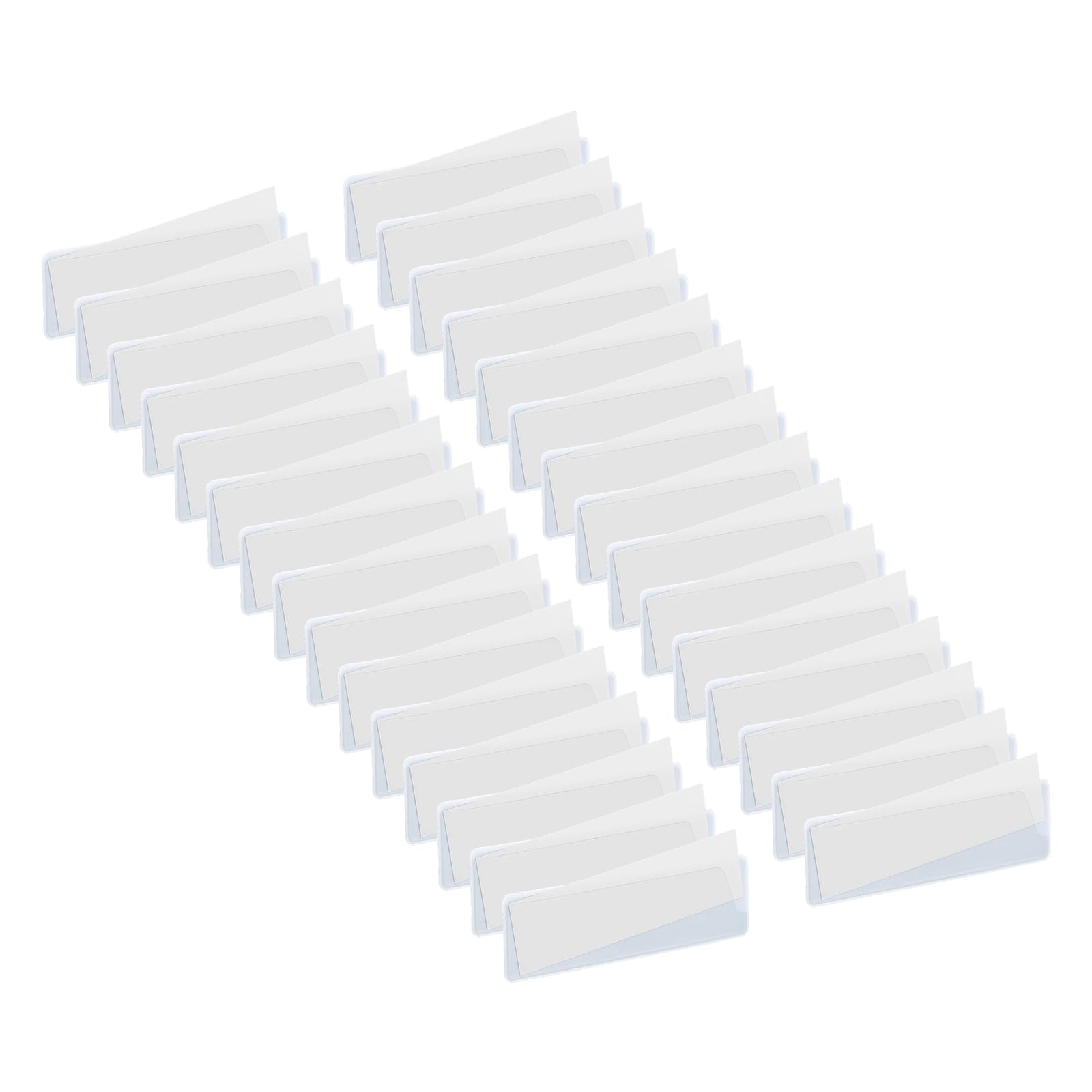 QUARKZMAN 30 Etichette Magnetiche 3.94"x1.18"x0.06" Con Carta Bianca
