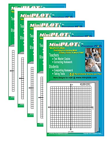 MiniPLOTs adhesive backed Graph Paper for Algebra: Five count - 3