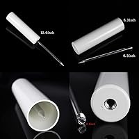 Vista 5 de Soporte para caña de pescar, paquete de 4 soportes para caña de pescar, soportes para caña de pescar para pesca bancaria, soporte de playa de PVC