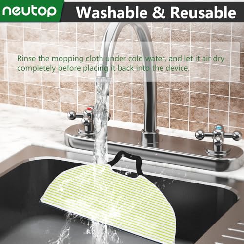 Neutop Mop Pads Compatible with Shark RV2610WA AV2610WA RV2620WD RV2410WD AI Ultra 2- in-1 Robot Vacuum Replacement Parts, Washable & Reusable, 8-Pack.