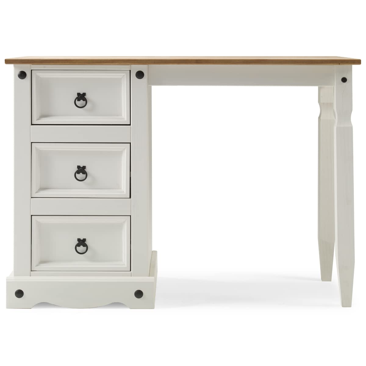 Wood Dressing Table Vanity Makeup Corona Snow | Furniture Dash