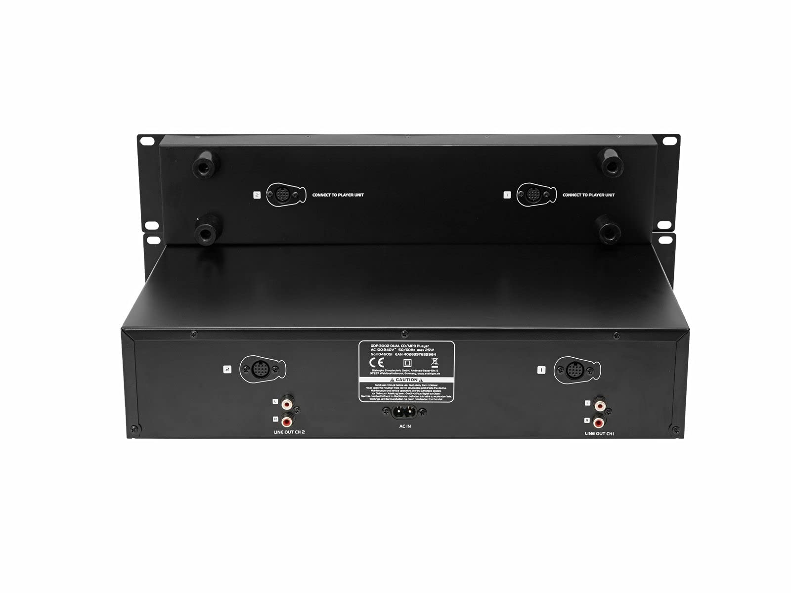 OMNITRONIC XDP-3002 - Reproductor de CD Doble y MP3 para CD, USB y SD