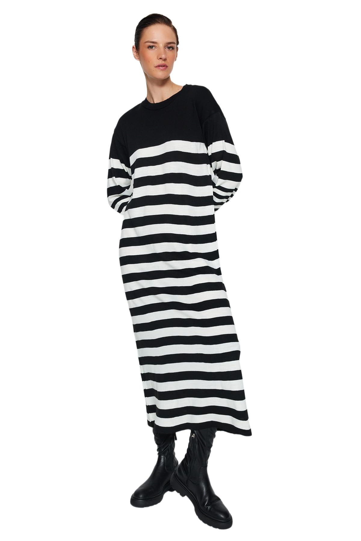 Trendyol Dress - Black - Shift,Black,L