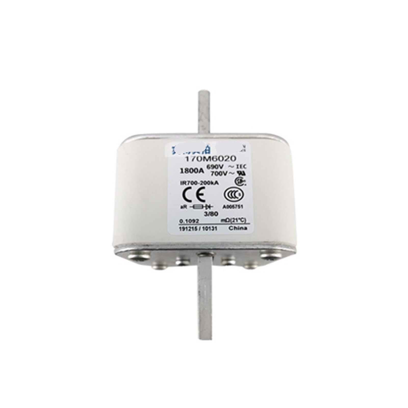 Fusible limiteur de courant 170M6020 MYRRHE pour armoire électrique