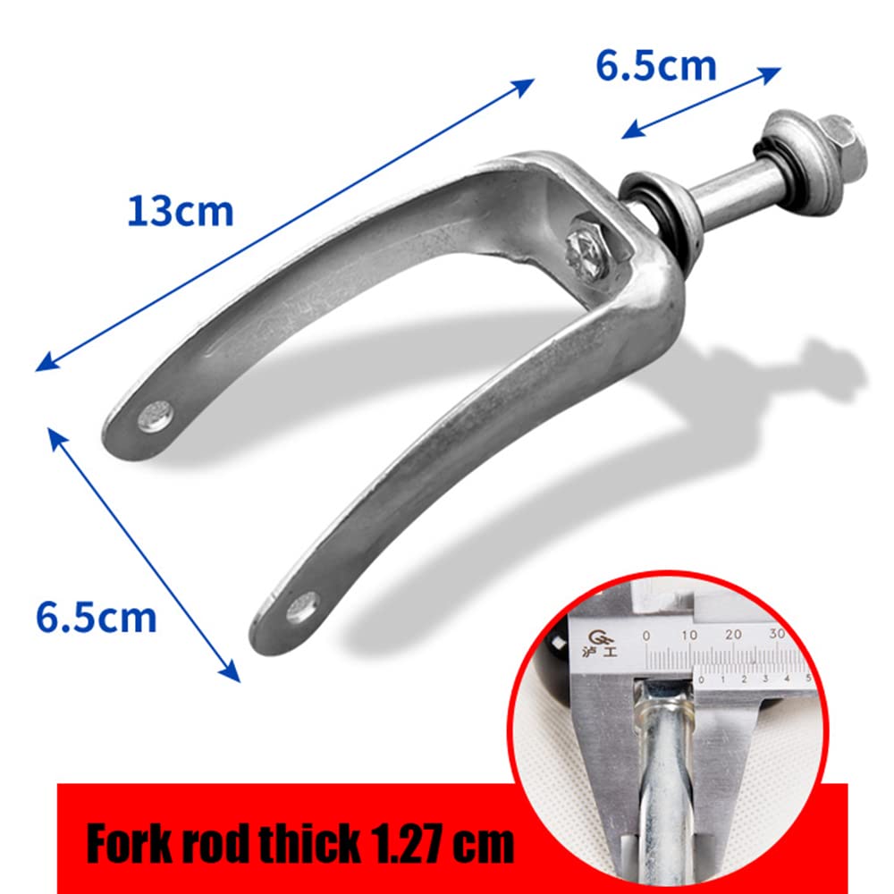 Ruedas de Repuesto para Silla de Ruedas con Horquilla Delantera, Piezas de Repuesto para Ruedas Delanteras de Silla de Ruedas, Horquilla Delantera para Andador/B/7 Pulgadas