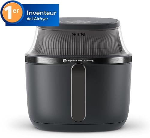 Philips 3000 Series Airfryer 4.2L - 16-in-1 Airfryer, RapidAir Plus Technology, Cooking Window, Up to 90% Less Fat, HomeID App, Easy Clean, Black (NA320/00) - 2