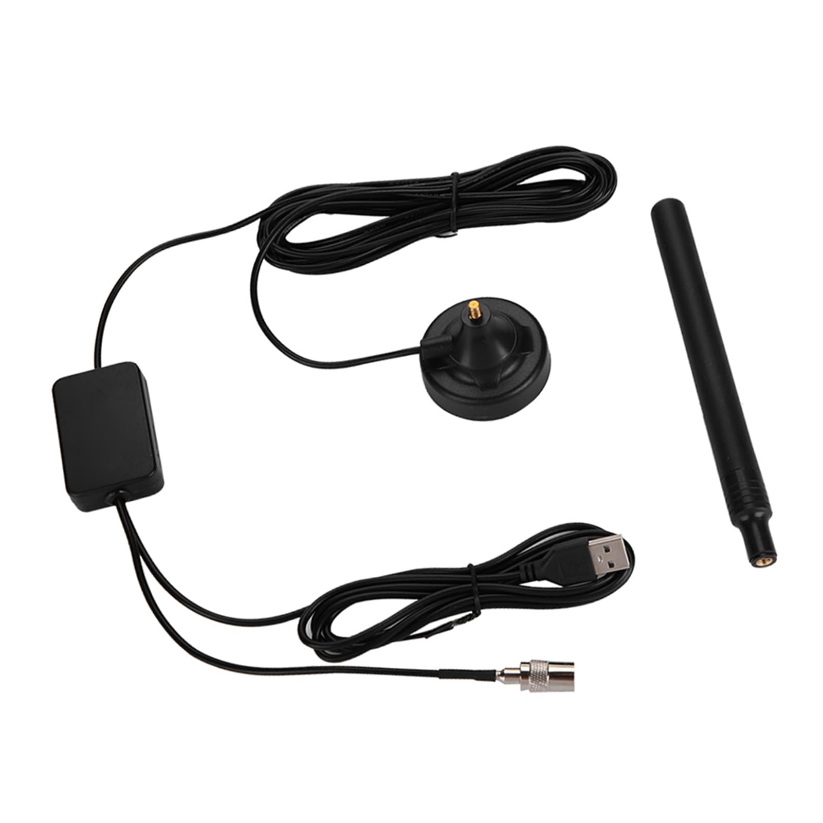 Antenne Radio FM 308PLUS pour Usage Domestique Antenne FM télescopique avec Base magnétique Radio Universelle pour récepteur stéréo intérieur avec câble coaxial de 2 m