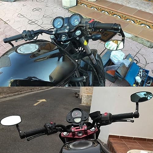 Rétroviseurs moto universels bleus pour éliminer les angles morts - 4