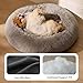 BEDSURE Hundebett waschbar Flauschiges Katzenbett - Ø 60 cm Katzenschlafplatz für Katzen und kleine Hunde, plüsch Katzenkissen rund Kuschelbett, Kamel