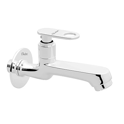 Clinton Max Brass Long Body Bib Cock Tap with Wall Flange- Set of 1