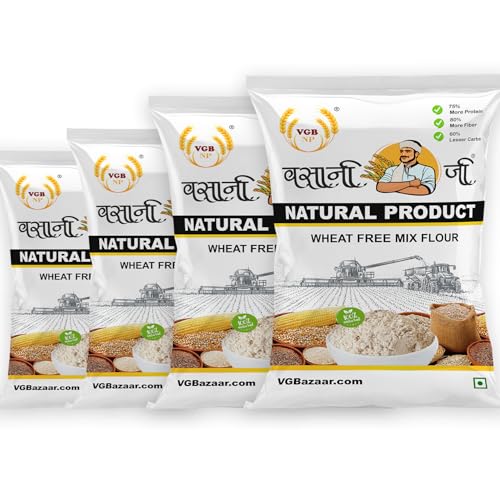 Image of Vasani G Neutral No Wheat Multi Millet Flour | No-Wheat, Gluten-Free, Healthy Multigrain Atta 2kg