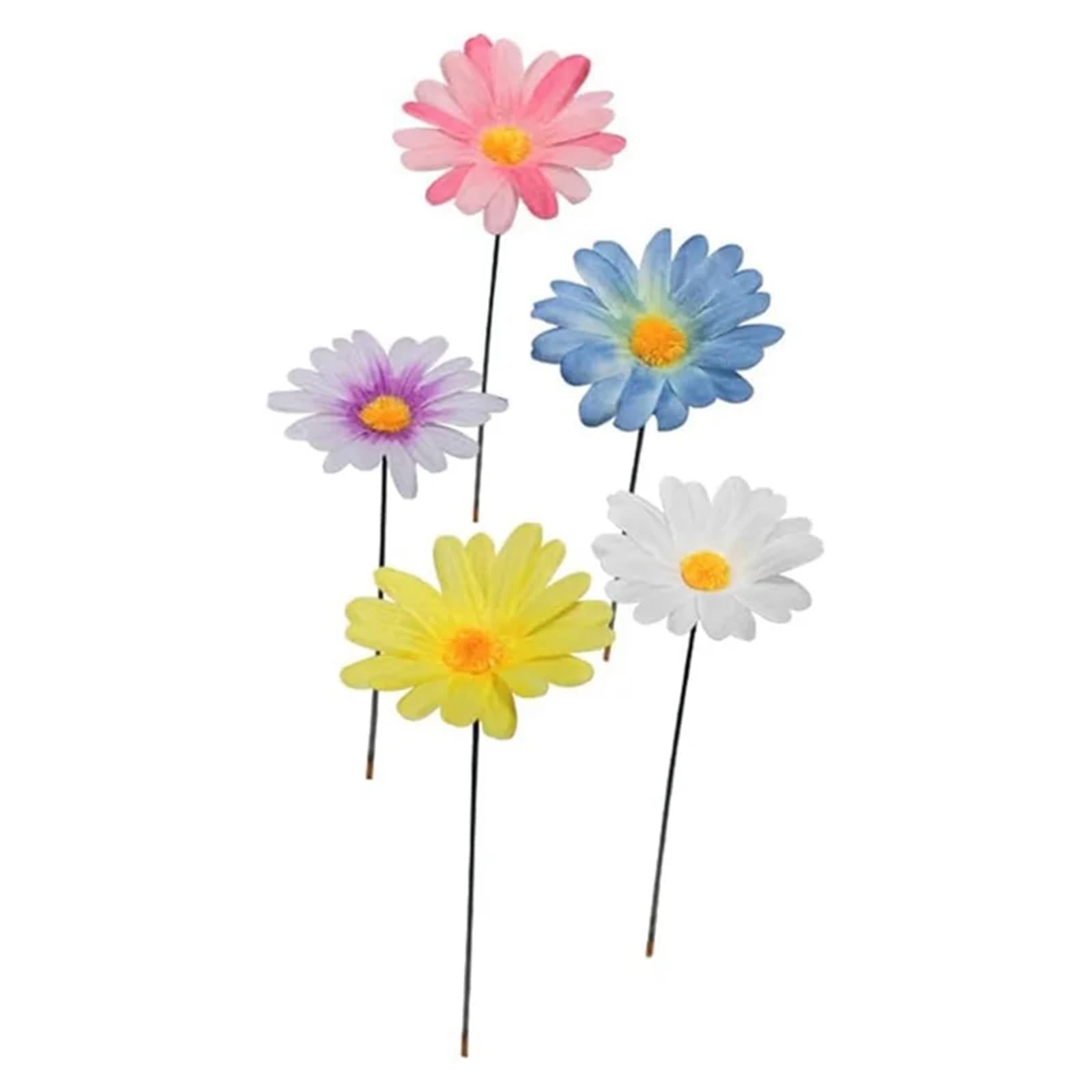 WJLYDM Colorful Daisy Sticks Metal Garden Stakes For Yard Lawn Decoration (Daisy) Durable