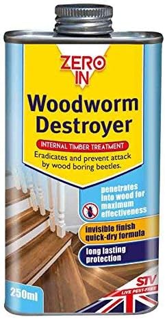 2 X Zero in Woodworm Destroyer Can - 250 ml
