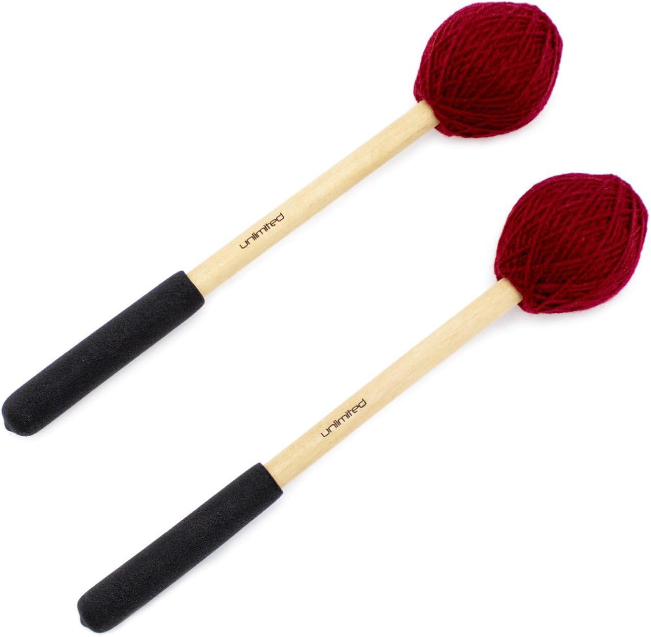Pair of Unlimited Gong Rollers - Includes 2 Mallets/Perfect for Builds & Rolls/Similar to Mike Balter GM4 Gong Rollers