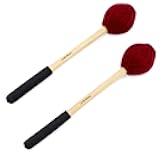 Pair of Unlimited Gong Rollers - Includes 2 Mallets/Perfect for Builds & Rolls/Similar to Mike Balter GM4 Gong Rollers