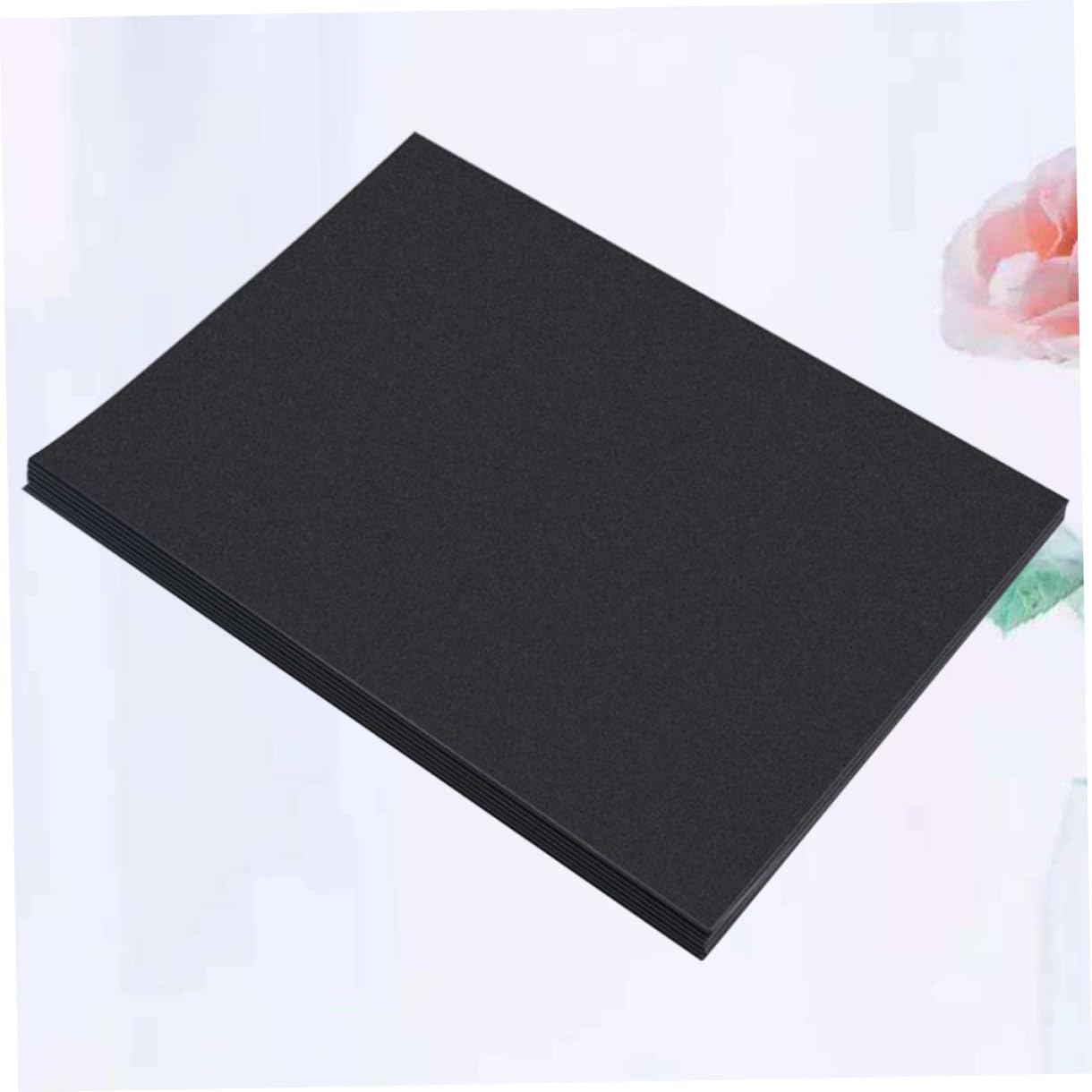 VILLCASE 100pezzi Carta Nera Spessa Per Diy Carta Per Disegno e Pittura Perfetta Per Album e Biglietti Di Auguri Confezione