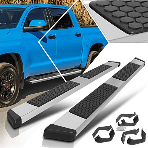 5.5 Inch Running Boards Side Step Bars W/Honeycomb Step Pad Compatible With Tundra Double Cab 07-21 #TOP29