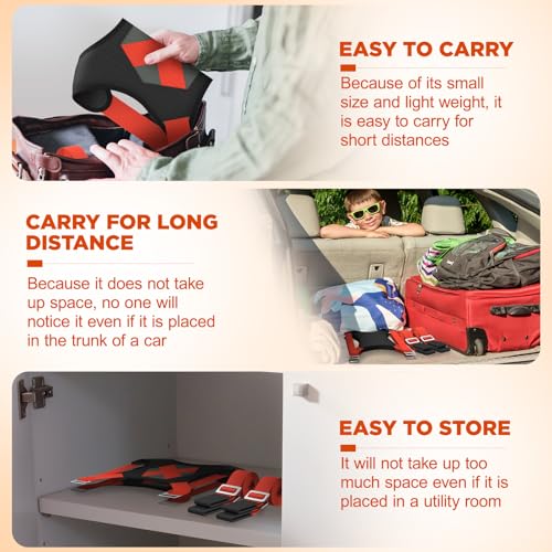 NOCOEX 2-Person Moving Straps for Lifting - Moving Straps with Back Support for 2 Movers - Shoulder Lifting System for Move & Carrying Furniture Appliances Mattresses Heavy Objects Up to 880lbs