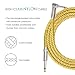 Asmuse Cable Guitarra Electrica Instrumento Jack bajo de ángulo Recto Profesional 3...