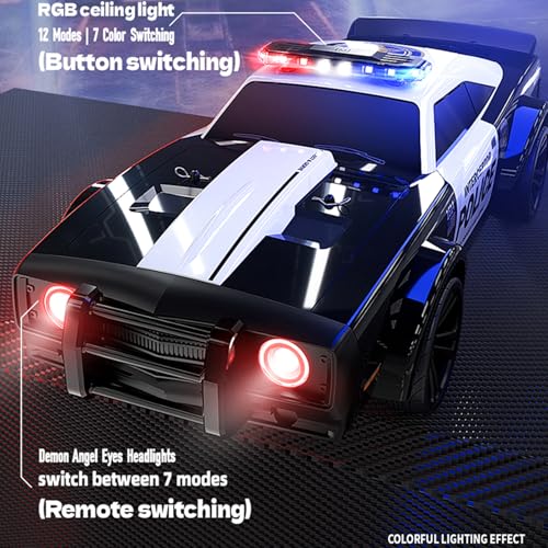 Auto RC Drift 1:16 4WD con Luces y Neumáticos Drift miniatura 3