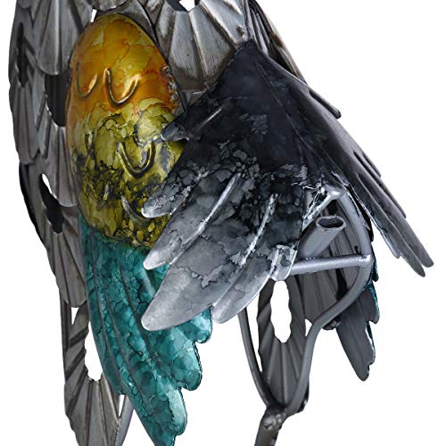 Metal Rooster Decor Garden Figurine Yard Art Statue Decor Outdoor Animal Sculpture For Patio #TOP5