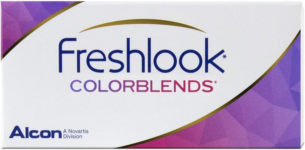 Freshlook Colorblends Monthly Color Lens-2 Lens (Powerless) (BLUE)