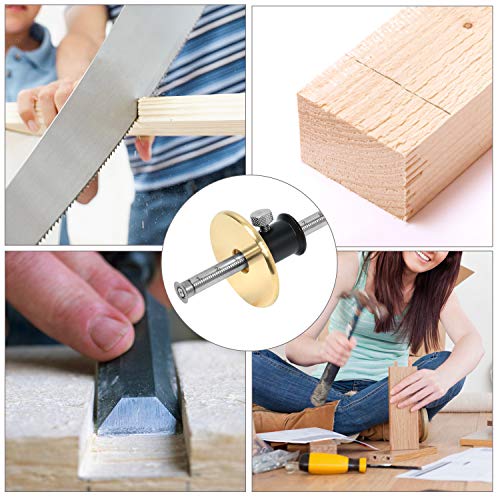 Newkiton Trusquin de traçage, avec roue pour bois tendres et durs, verrou de sécurité, fonction de micro réglage, tournevis inclus – vue 7