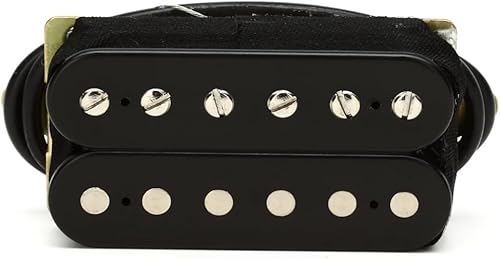 Miniatura 3 de DiMarzio DP155FBK Black - The Tone Zone F-Spaced Humbucker Pickup Bundle con 12 púas de guitarra Fender y paño de pulido Liquid Audio