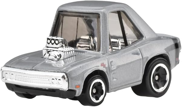 Hot Wheels Basic Car '70 Dodge Charger Vehicle Toy Mini Car Ages 3+ Silver HXR25