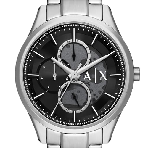 Image of A|X Armani Exchange Men's Multifunction Analog Watch, Necklace Gift Set Stainless Steel Watches for Men