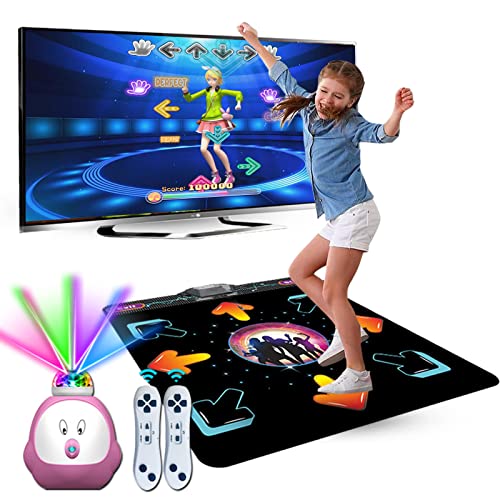 YRPRSODF Tapis de danse pour enfants et adultes, tapis de danse électronique musical avec plus de 100 jeux, modes MTV et dessin animé, cadeau jouet pour filles et garçons à partir de 3 ans Cover