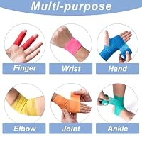 16 Pack Self Adhesive Bandage Wraps,2" X 5 Yards Elastic Bandage Wrap — image 3