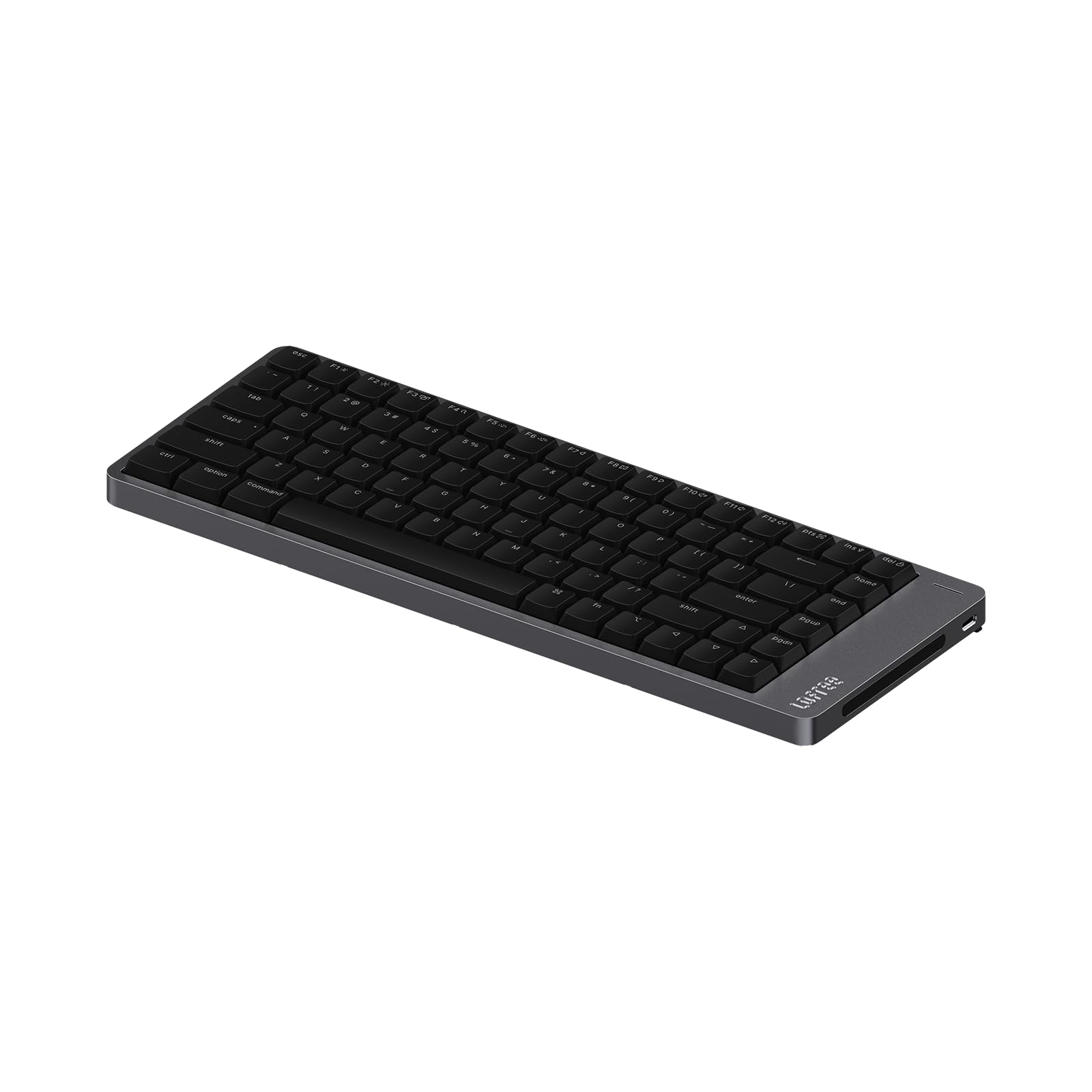 LOFREE Flow2 Low-Profile Mechanical Keyboard, CNC Aluminum Body with Gasket Mount, Tri-Mode Wireless, Hot-Swappable & VIA Compatible, Side Touch Bar, for Mac/Windows (Space Gray, 84 Keys)