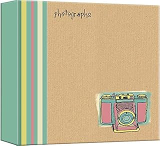QDS 4" x 6" Giant Photo Album Classic Design Memo Slip in Pockets Holds 500 Photographs Family Holiday Scrapbook