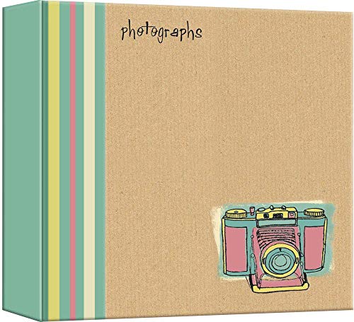 4 x 6 Giant Photo Album Classic Design Memo Slip in Pockets Holds 500 Photographs Family Holiday Scrapbook